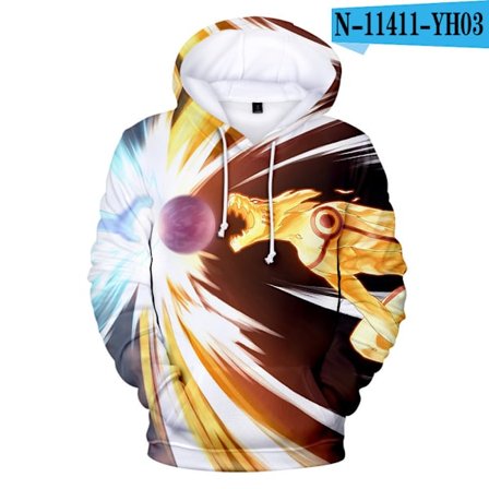 Barn/voksen Naruto 3d Sweatshirt Cos Genser Hettegenser Toppstil K3