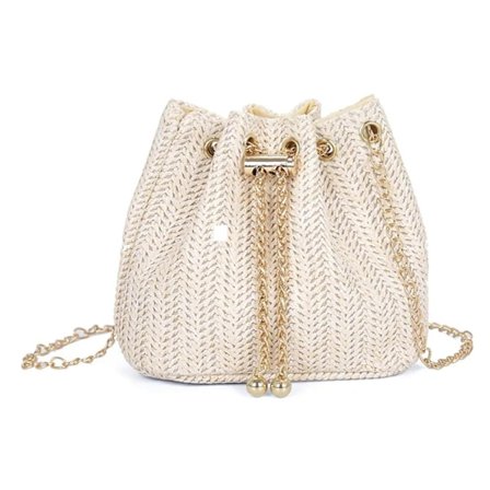 Strå Crossbody Taske, Sommer Strandtaske