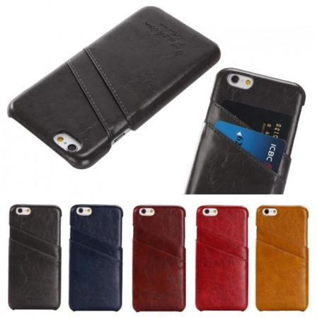 Iphone 8 Stötdämpande Korthållare Retro Svart