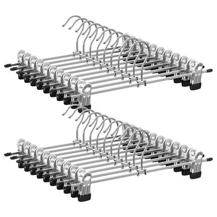 Buksekleshengere med klips - 20-pakning