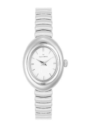 Mockberg Belle Oval Steel Watch Klockor Dam Silver ONESIZE
