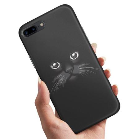 Iphone 7 Plus - Skal / Mobilskal Svart Katt Svart