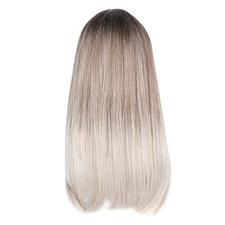 lc308‐3 Pitkä Suora Hiusten Peruukki, Ponnareilla, Cosplay-Puolue, Pitkät Hiukset Peruukki, Tekohiukset, 62cm