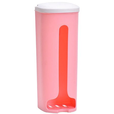 Roska-pussi säilytysteline seinälle kiinnitettävä muovinen säilytysteline kannella kotiin keittiöön ()