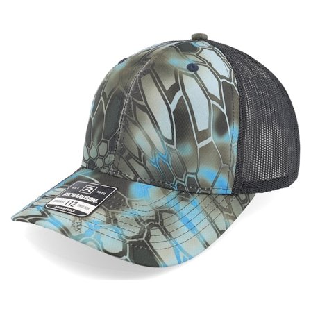 Richardson - Multi trucker Caps - 112p Kryptek Neptune/Black Trucker @ Hatstore