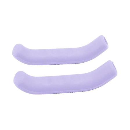 1 par silikone cykelgrebsgreb Beskyttere Skridsikre cykelbremsegreb Håndtag ærme Mtb cykel Purple