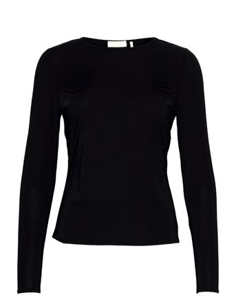 Melanie Blouse T-shirts & Tops Long-sleeved Musta Notes Du Nord