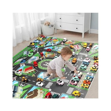 "QD" Barnlekstad Legemåtte Bilvej Legemåtte Læringsgaver