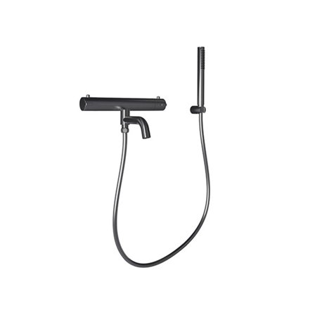 Svedbergs Spika Badkarsblandare blyerts, svart, Badrum