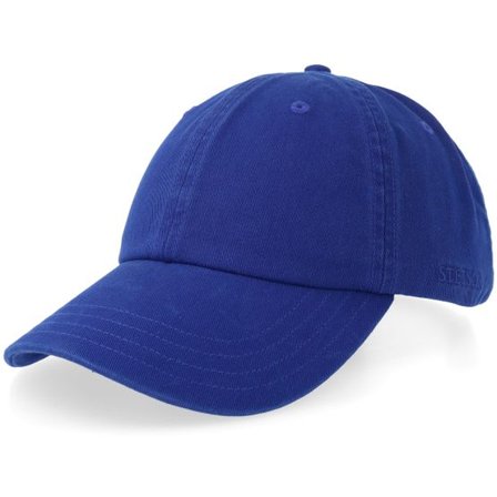 Stetson - Blå unconstructed Keps - Baseball Cap Cotton Royal Blue Dad Cap @ Hatstore