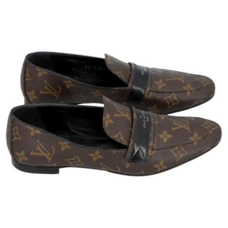 Louis Vuitton Vintage Pre-owned Leather espadrilles Brun, Dame Vintage Sko, Størrelse: 40 EU