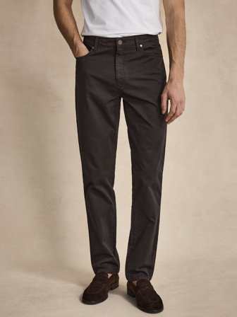 Braune Hose Slim Fit