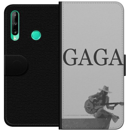 Kompatibel Tegnebogsetui til Huawei P40 lite E Stitch omgivet af blåbær med sød kawaii-stil teddybjørn