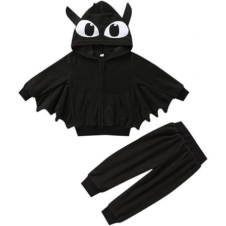 Taapero Vauva Poika Tyttö Halloween Puku Lepakko Siipi Cosplay Vaatteet