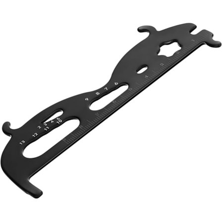 Kæde Slidindikator 7 i 1 Cykelkæde Måleapparat til Motorcykel