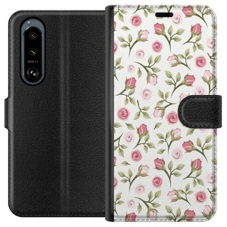 Plånboksfodral till Sony Xperia 5 III med Blommigt