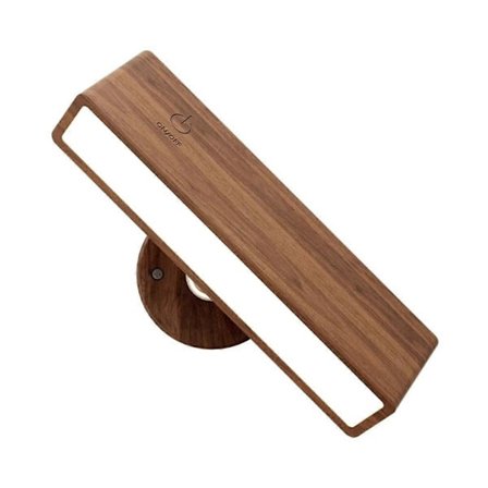 Genopladelig Væglampe til Soveværelse Dæmpbar Træ Væglampe Trådløs Vægmonteret Lampe til Soveværelse med 3 Farvetemperaturer