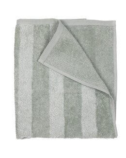 Frottéhandduk randig Ljusgrön - 70X140 CM - Badrum - Fondaco