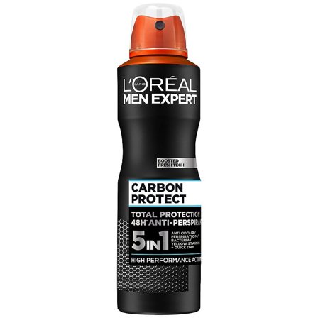 L'Oréal Paris Men Expert Carbon Protect Anti-Perspirant Spray Deodorant 150 ml, Parfumer & Dufte, Parfumer Til Ham, Bodyspray
