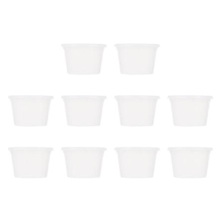 10 kpl Muoviset Tiivistetyt Purkit Viljoille Soijapavuille Säilytyspurkit Kotitalouksien Elintarvikepurkit (valkoinen)Valkoinen11.7X11.7X10.8CM White 