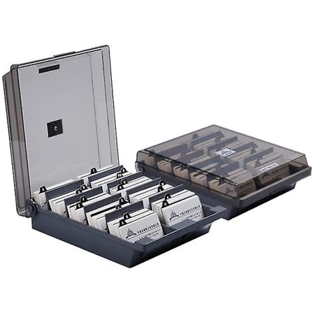 1 Stor Format Visittkortholder Med Faner Og Skilleark (1000 Kort)