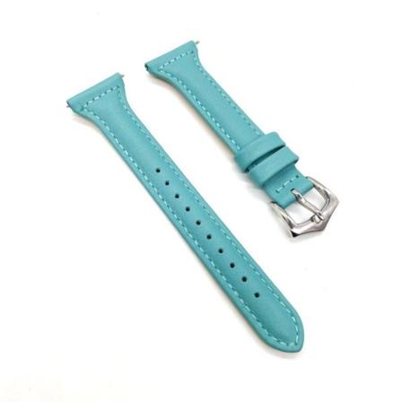 Fitbit Versa erstatnngs urrem i kolæder med metalspænde - Tyrkis Green