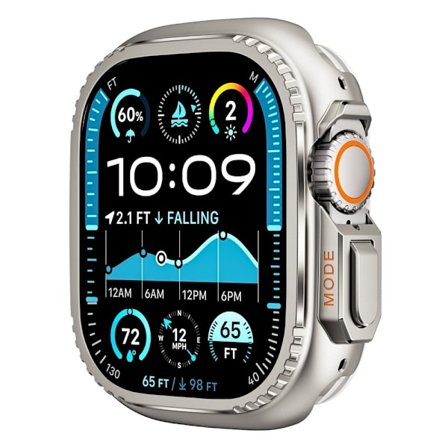 Metalldeksel Apple Watch Ultra 2 49 mm beskyttende dekseletui - Titan