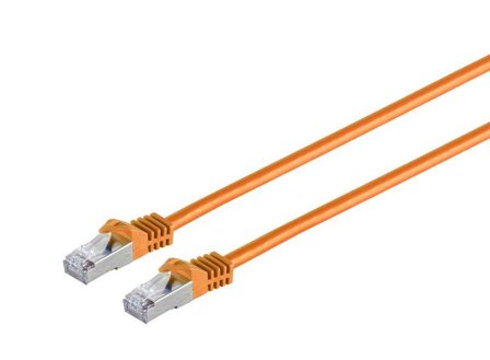 MicroConnect nettverkskabel - 25 cm - oransje