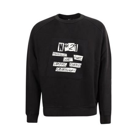 N21, N°21 Sweaters Czarny Czarny, Mężczyzna, Rozmiar: S