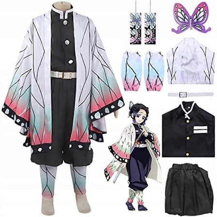 Outfit Cosplay Kostume Shinobu Kocho Demon Slayer S