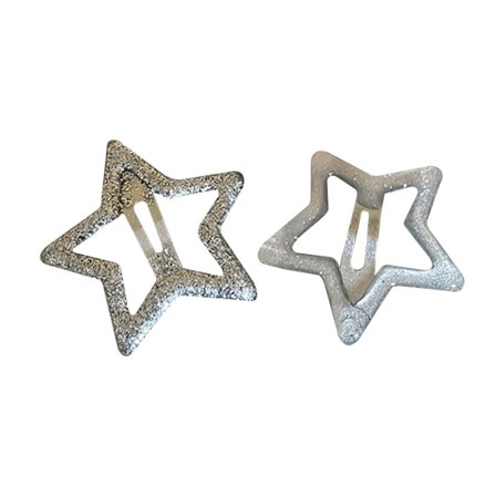 2 kpl Lovely Sweet Hiusneula Sparkly Star Muotoinen Hiuspidike Pienet Liukumattomat Bling Hiustuet toddler syntymäpäiville