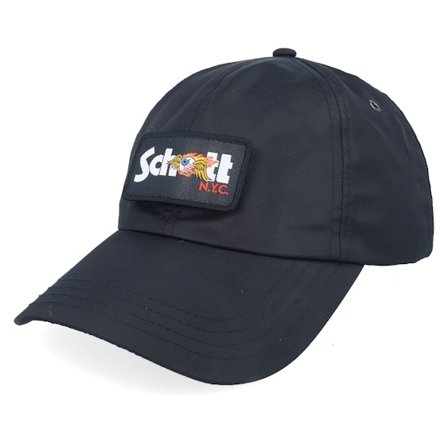 Von Dutch - Black unconstructed Czapka Z Daszkiem - Schott Patch Black Dad Cap @ Hatstore