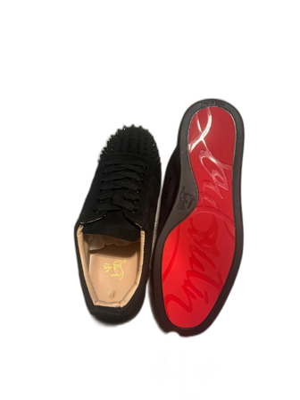 Christian Louboutin svarta sneakers med nitar