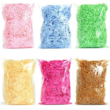 600g Pakke Shredded Raffia Papir - Krøllet Konfetti til Gavekurv