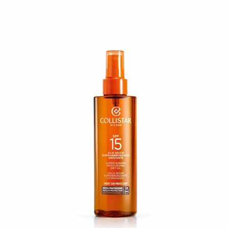 Collistar Olio Idratante Superabbronzante SPF15 200ml - Olio solare corpo media prot.