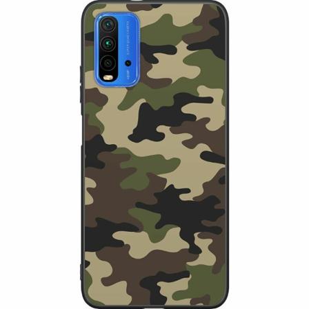 Xiaomi Redmi 9t Svart Skal Woodland Camo