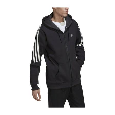 Adidas Future icons 3-stripes full-zip hoodie Sort, Herre, Størrelse: M