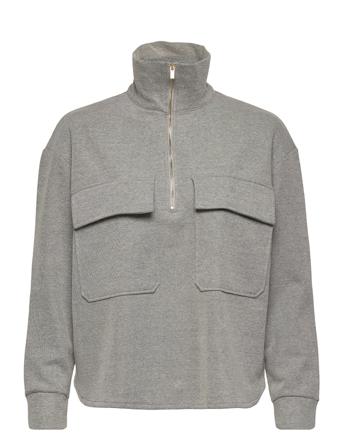 Pique2 Sweatshirt Trøje Grå Mango