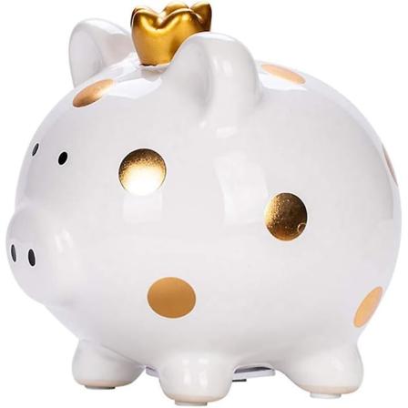 Prinsessa Säästöpossu Keramiikka Vaaleanpunainen, Säästölipas Tytöille Lapsille Häävauvan Kastelahjat, Säästölipas Avattavaksi, Piggy Bank 