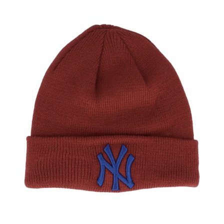 New Era - MLB Röd cuff Beanie - Kids New York Yankees Toddler League Essential Maroon/Blue Cuff @ Hatstore