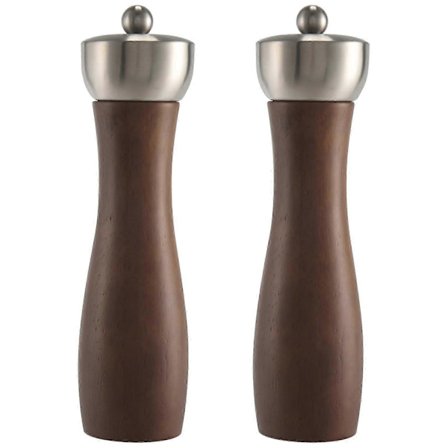 Lyxig Salt- och Pepparkvarn Presentförpackning i Bokträ med Hushållsströare (LGL)