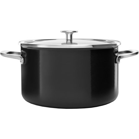 Kitchenaid Cookware Collection Gryde m/låg 24 cm, sort | KitchenOne
