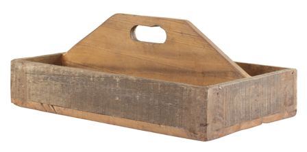 Chic Antique Trekasse med håndtak L43