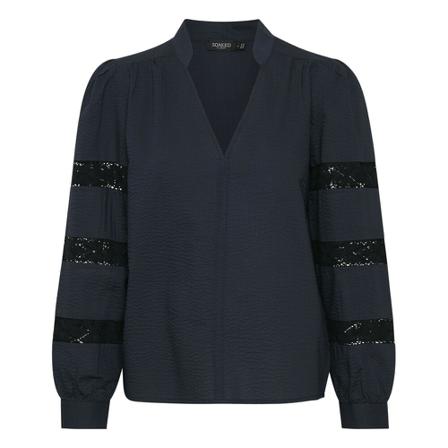 Soaked in Luxury, SLShanaya Blouse LS Blauw, Dames, Maat:S
