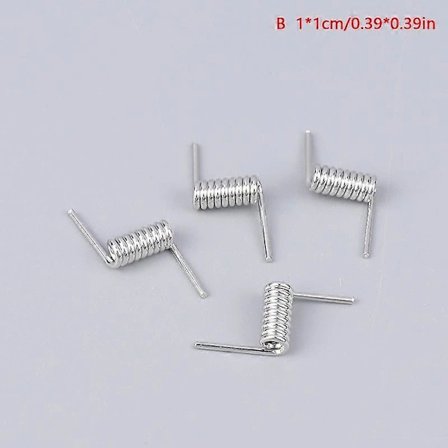 4 stk. Store Hårklemmer Specialtilbehør Stålfjeder Specialfjeder V-fjeder Til Hårnål Fjederklemme B B