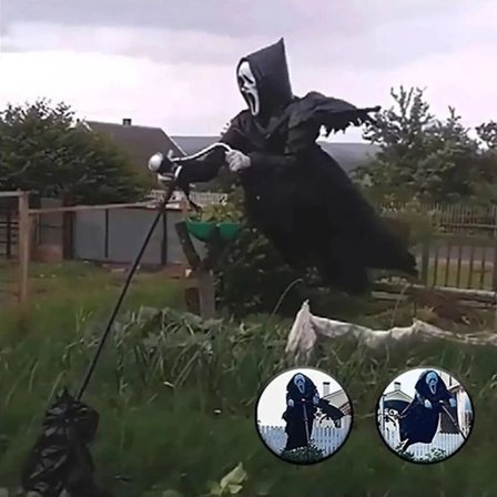 2023-Halloween Ghostface Scream Fugleskremsel Hagedekorasjon