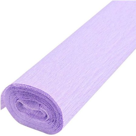 Kreppapir Farget papir Bukett Gavepapir for blomsterbutikker DIY innpakning 50*250cm Lys lilla 1 stk