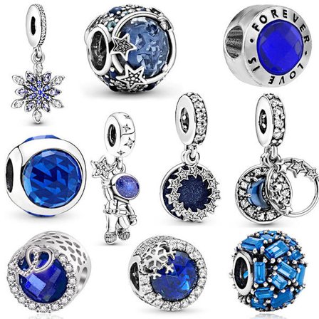 10 Delar Pan Familj Armband Halsband Tillbehör Set, DIY Pärl Hänge-020