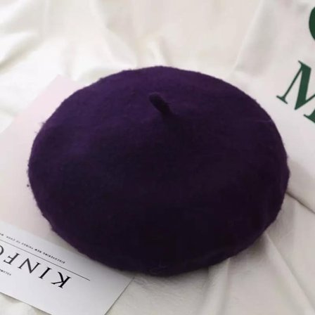 French Beret in Multiple Colors Cute Warm Spring Autumn Purple