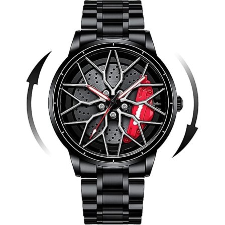 Herreklokker i rustfritt stål, racingklokker, sportsklokker